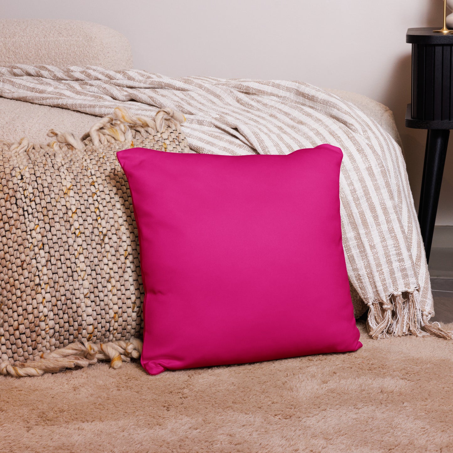 Basic Pillow-KEEP GOING (FUSCHIA)