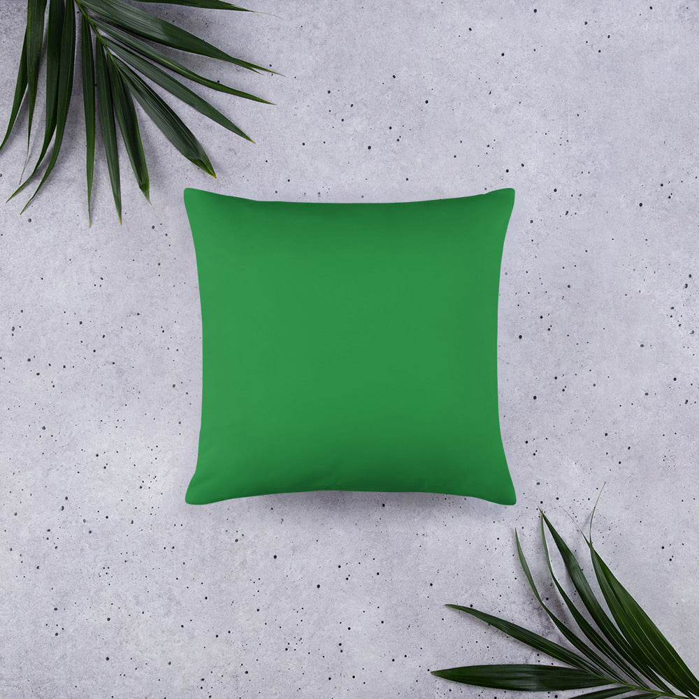 Basic Pillow-KEEP GOING (GREEN)