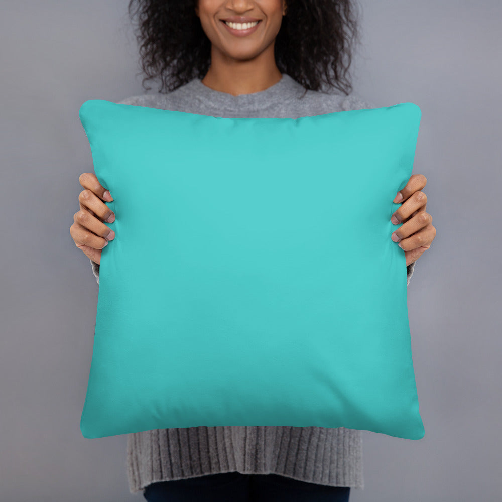 Basic Pillow-LOVE BIG (TURQUOISE)