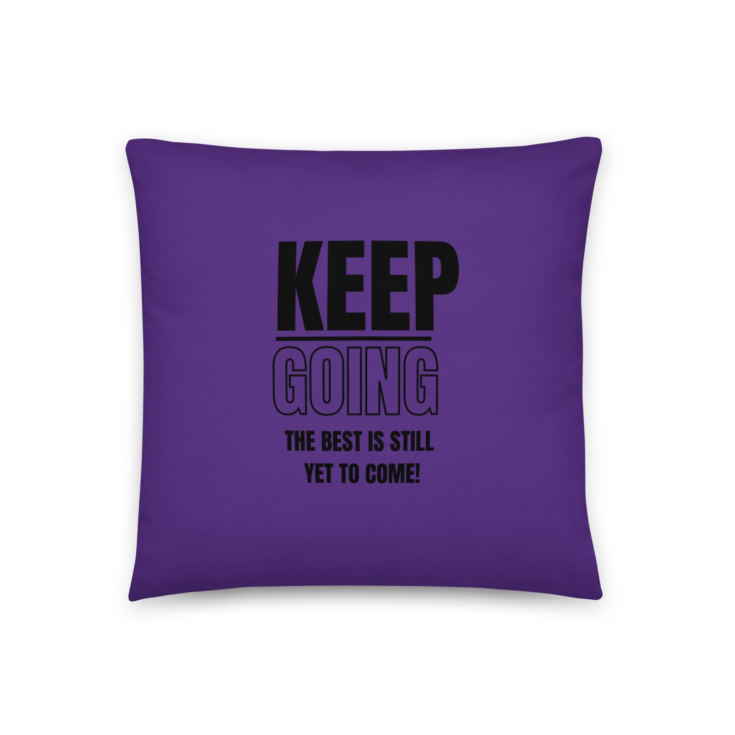 Basic Pillow-KEEP GOING (PURPLE)