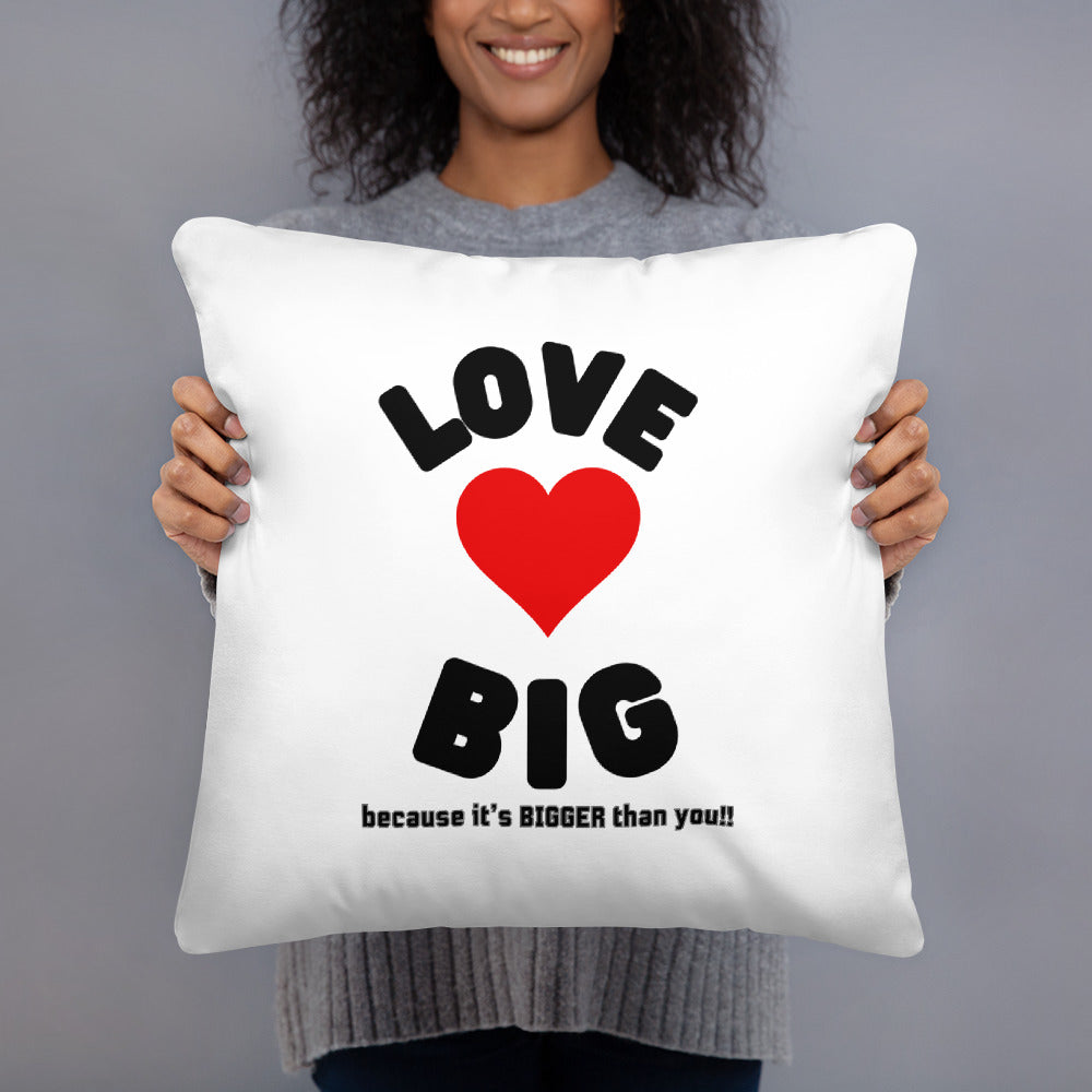 Basic Pillow-LOVE BIG (WHITE)