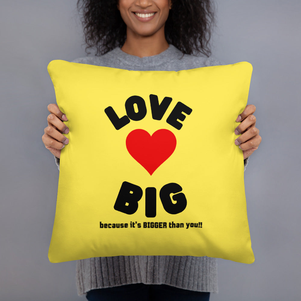 Basic Pillow-LOVE BIG (YELLOW)