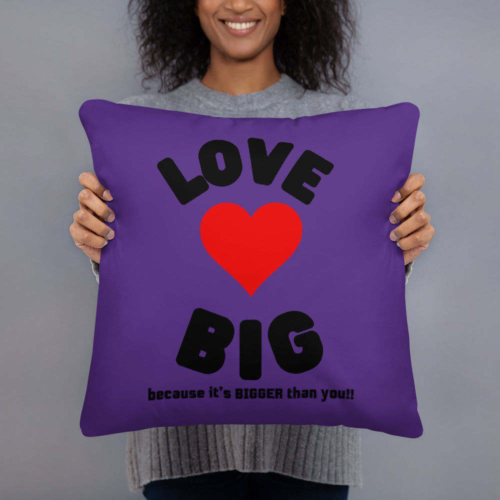 Basic Pillow-LOVE BIG (PURPLE)