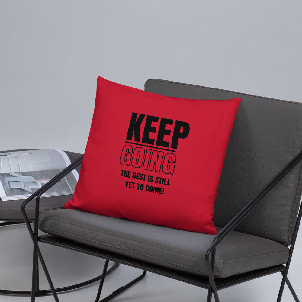 Basic Pillow-KEEP GOING (RED)