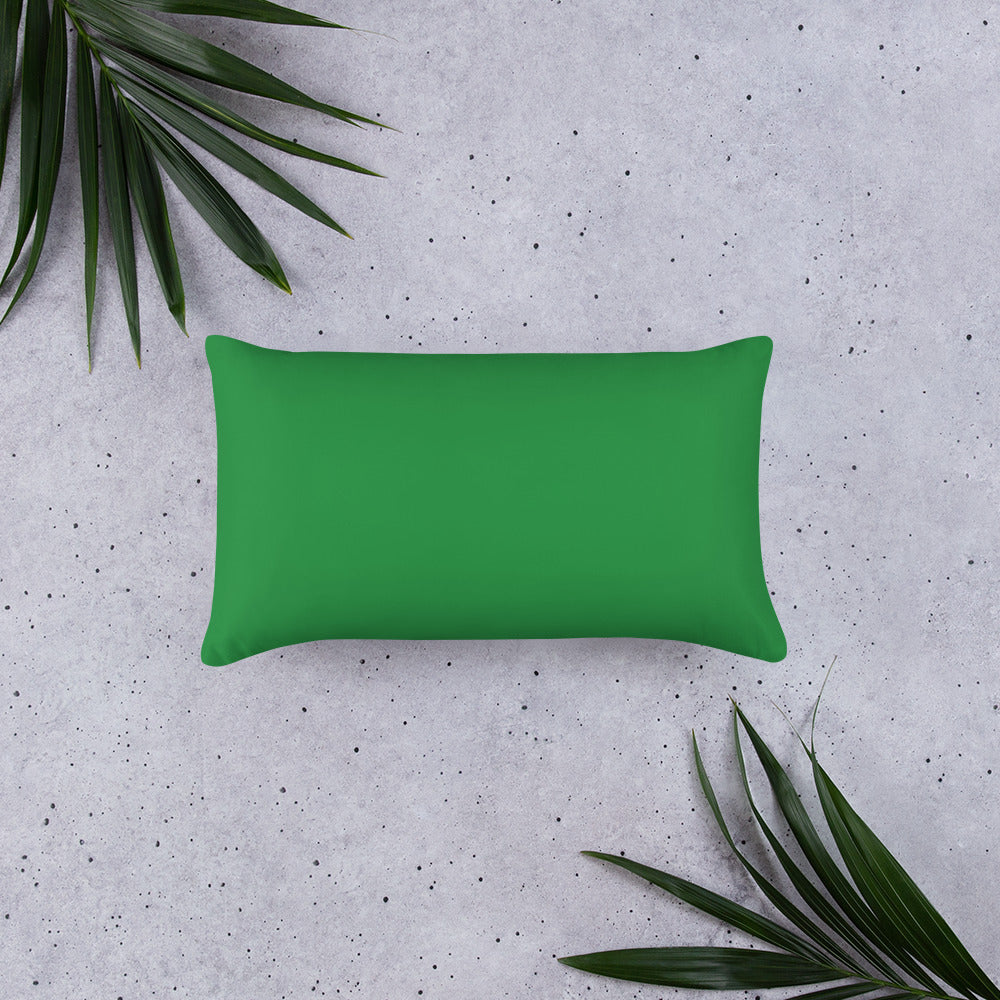 Basic Pillow-KEEP GOING (GREEN)