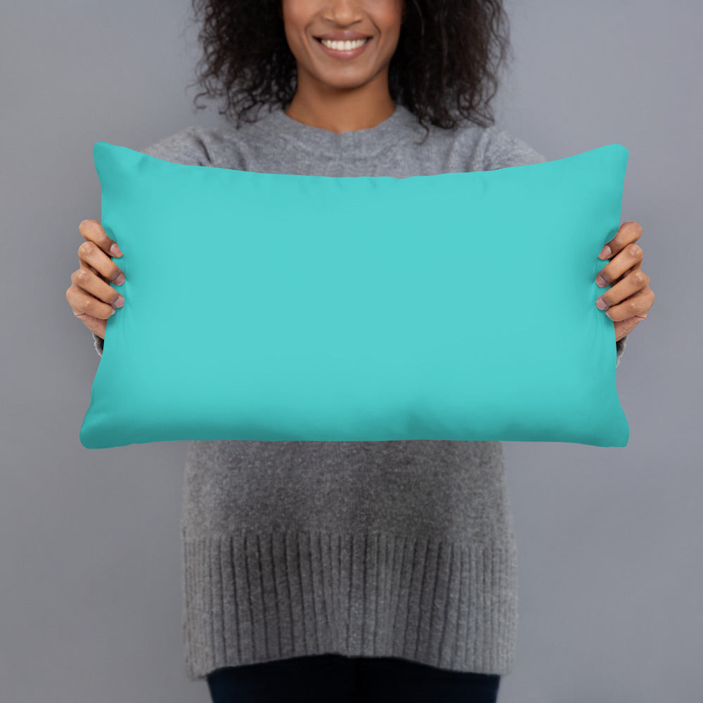 Basic Pillow-LOVE BIG (TURQUOISE)