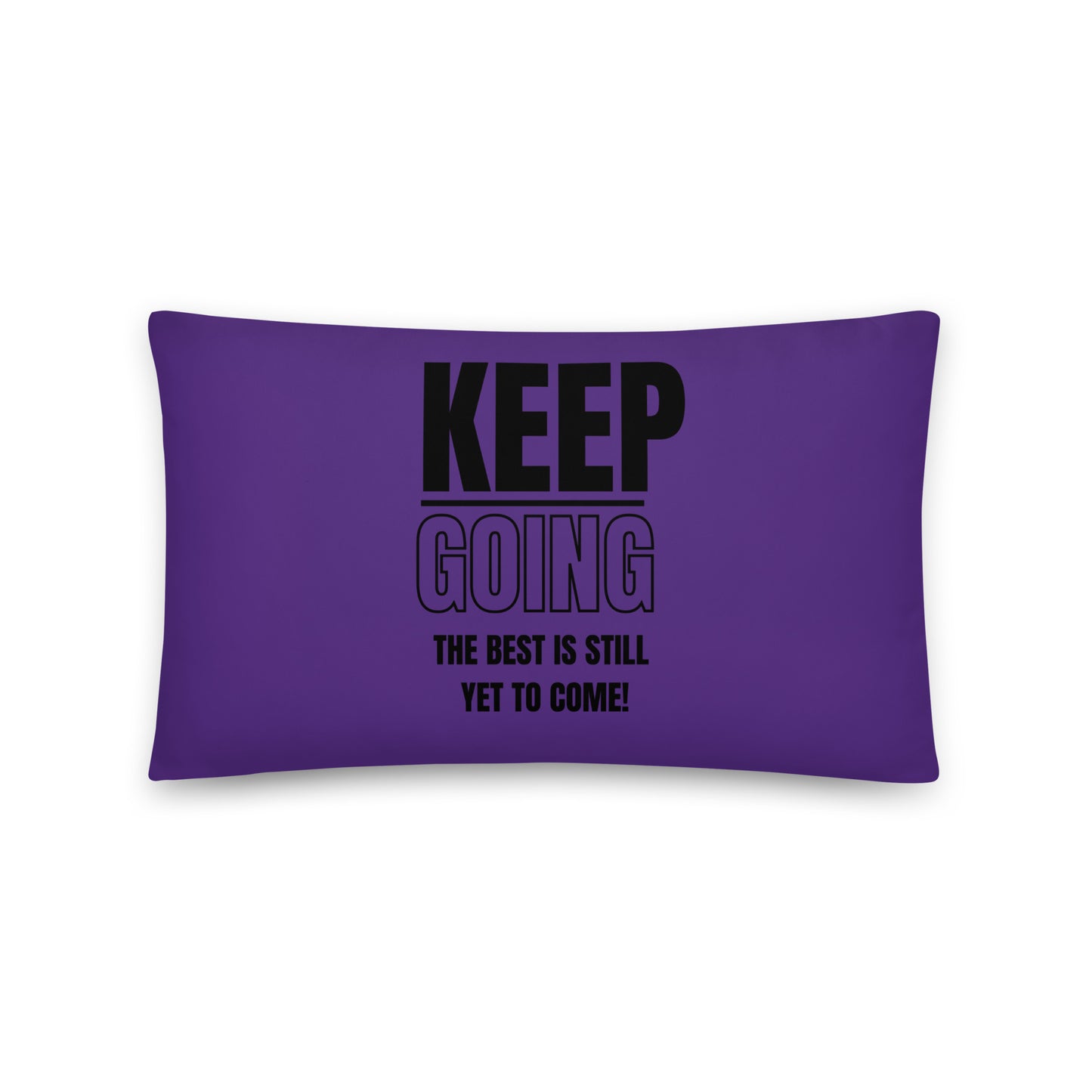 Basic Pillow-KEEP GOING (PURPLE)