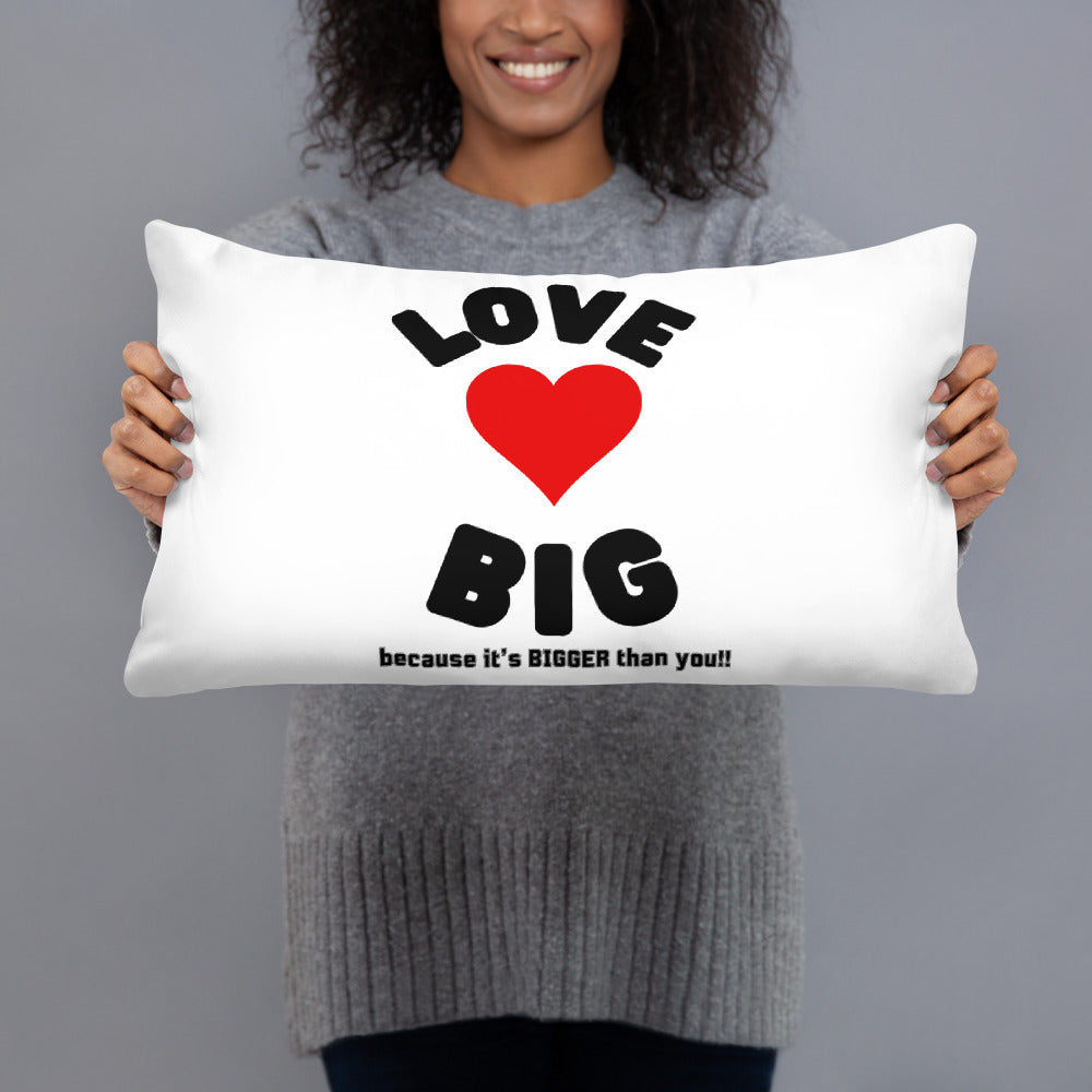 Basic Pillow-LOVE BIG (WHITE)