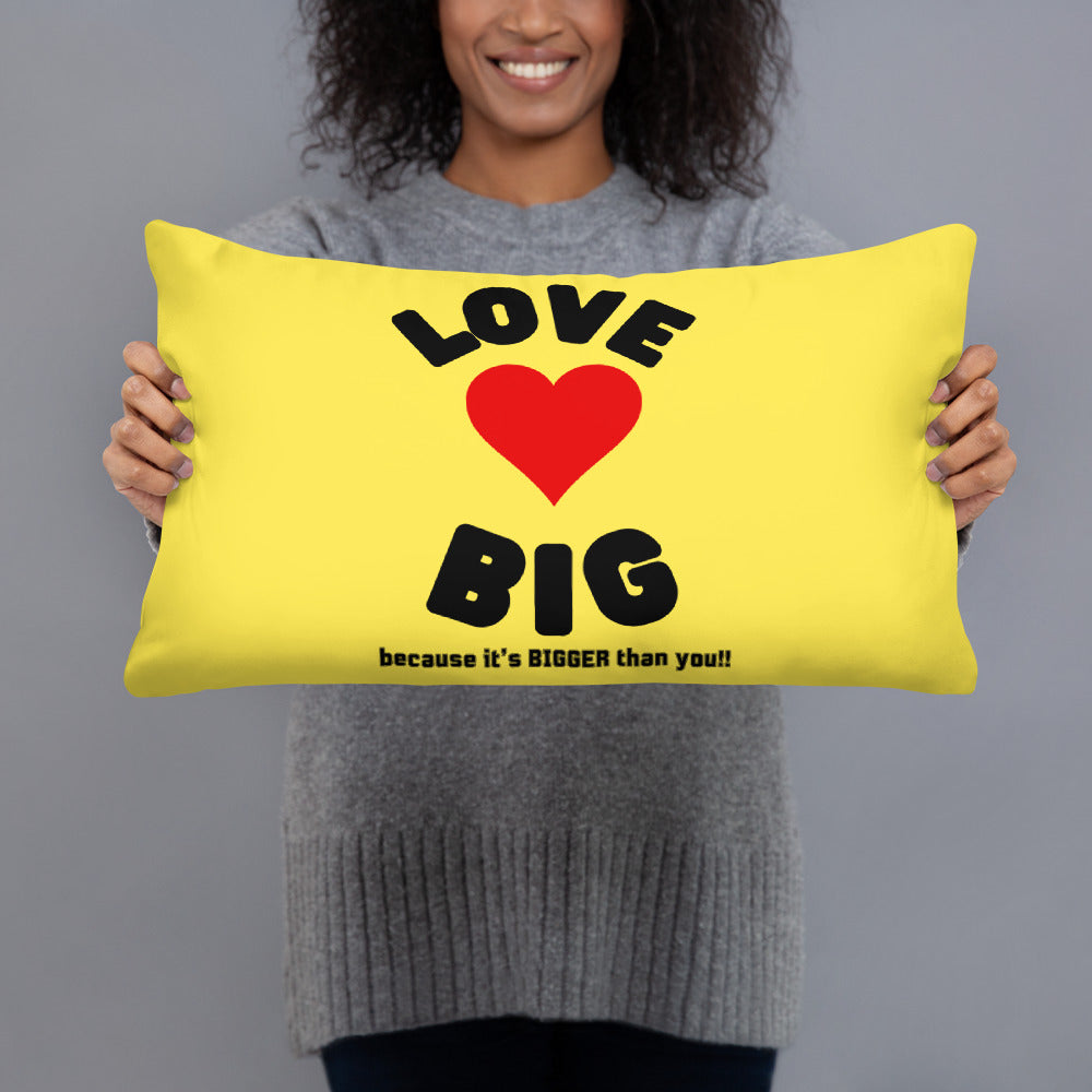 Basic Pillow-LOVE BIG (YELLOW)