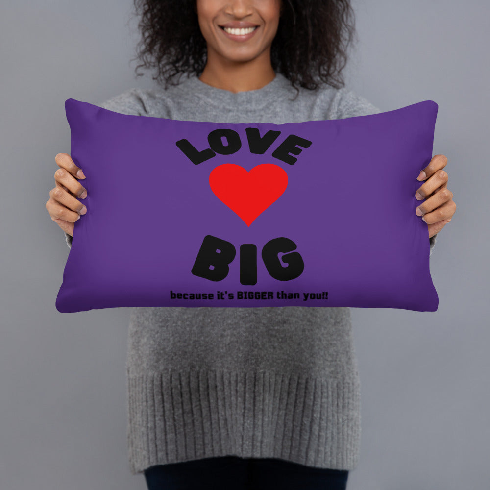 Basic Pillow-LOVE BIG (PURPLE)