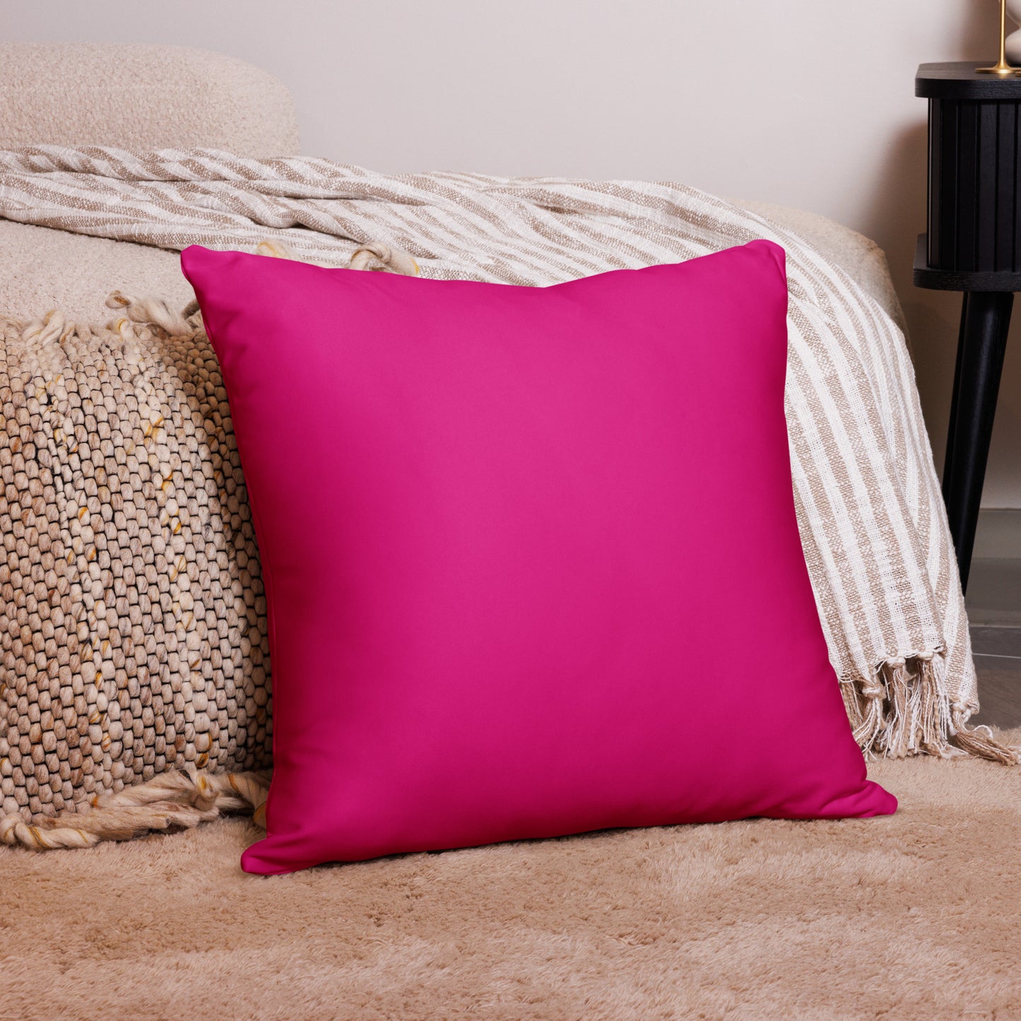 Basic Pillow-KEEP GOING (FUSCHIA)