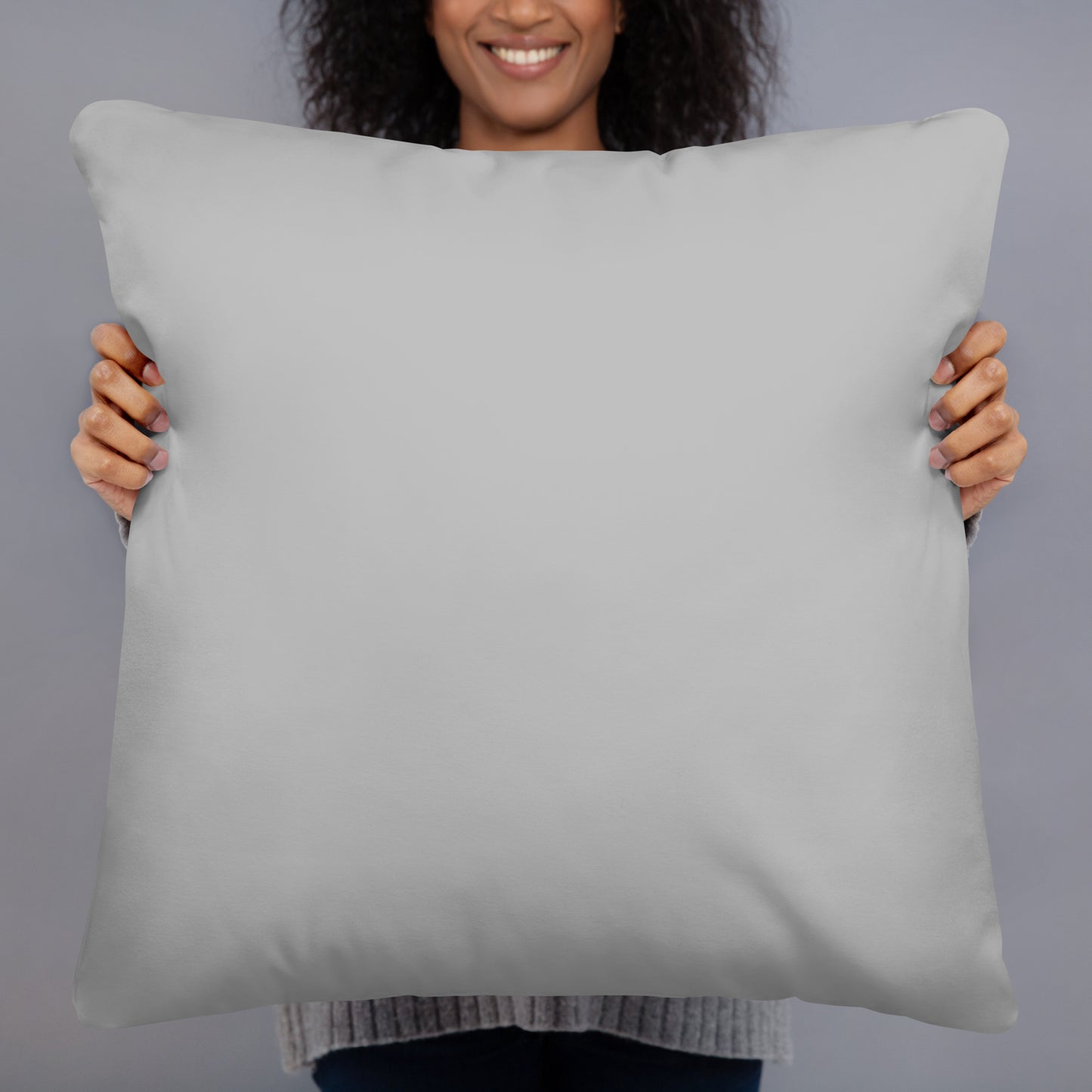 Basic Pillow-LOVE BIG (GREY)