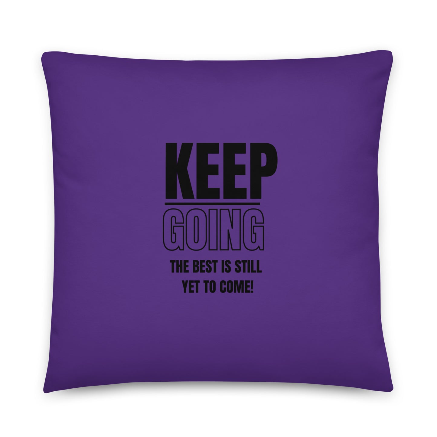 Basic Pillow-KEEP GOING (PURPLE)