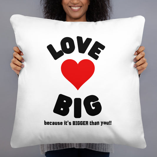 Basic Pillow-LOVE BIG (WHITE)