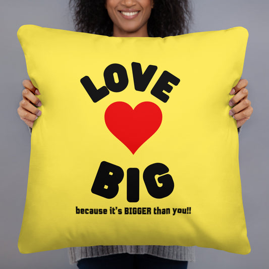 Basic Pillow-LOVE BIG (YELLOW)