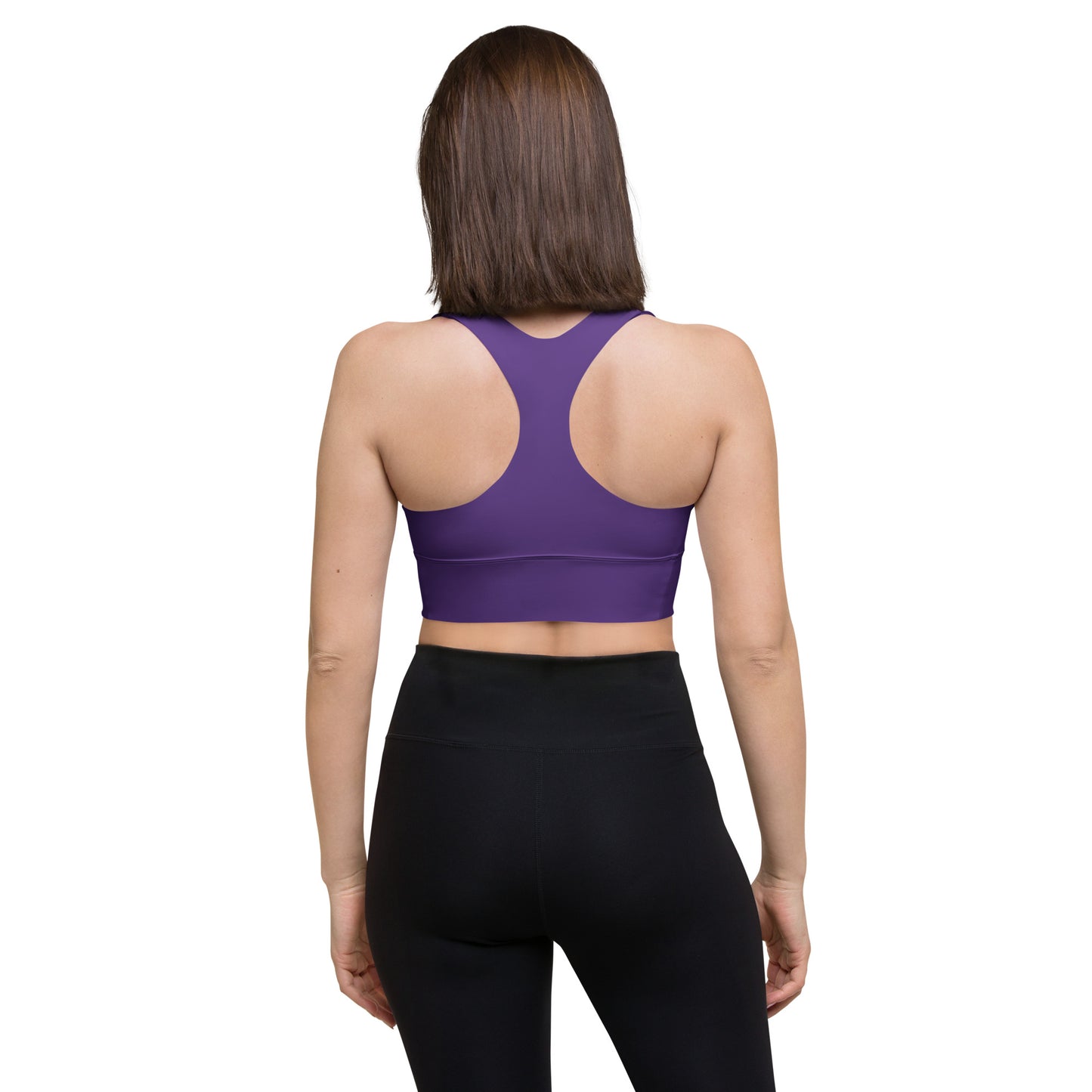 Longline Sports Bra-KEEP GOING (PURPLE)