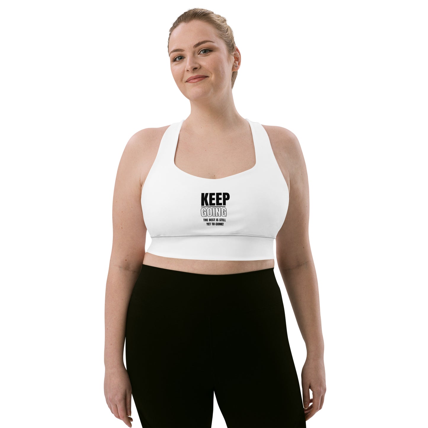 Longline Sports Bra-KEEP GOING