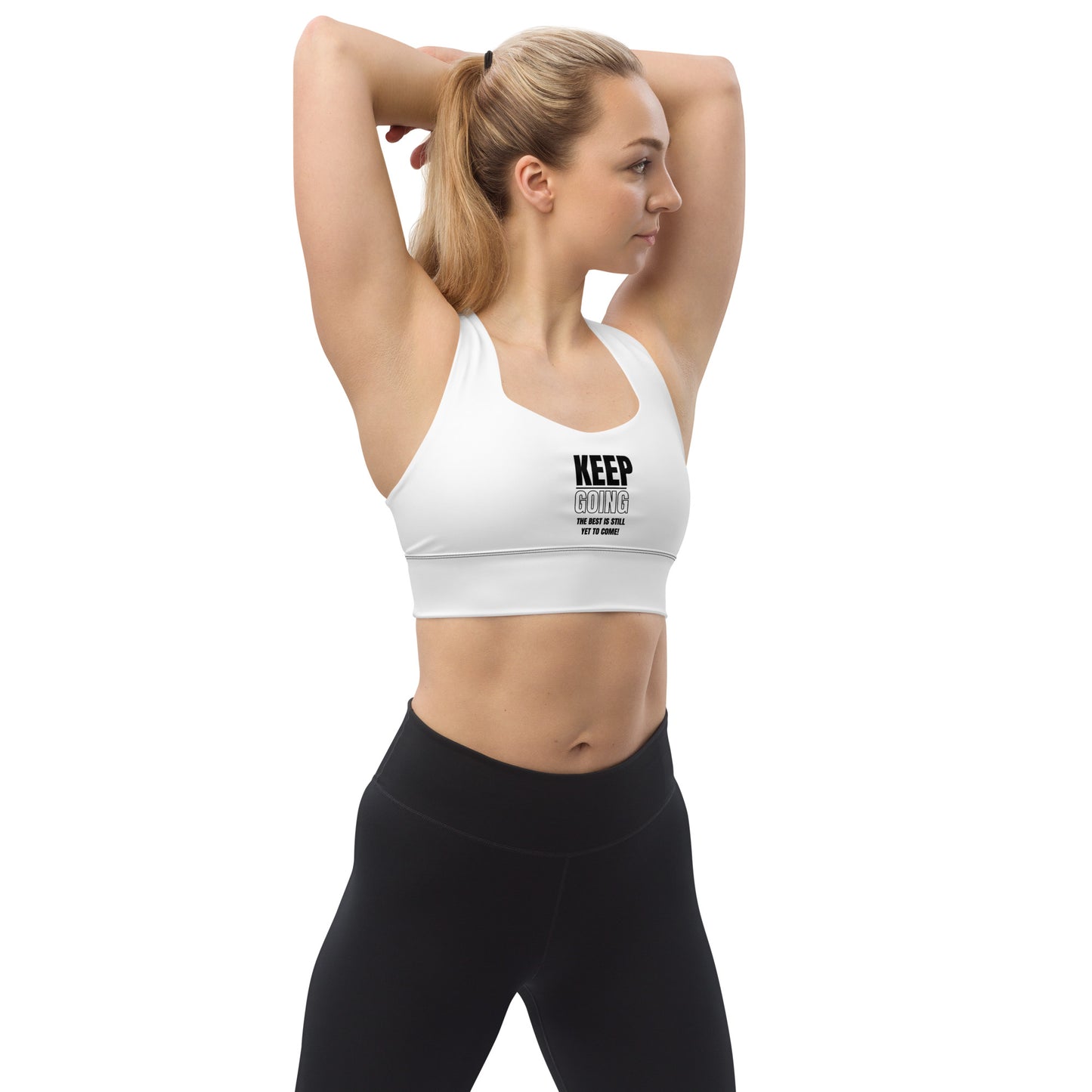 Longline Sports Bra-KEEP GOING