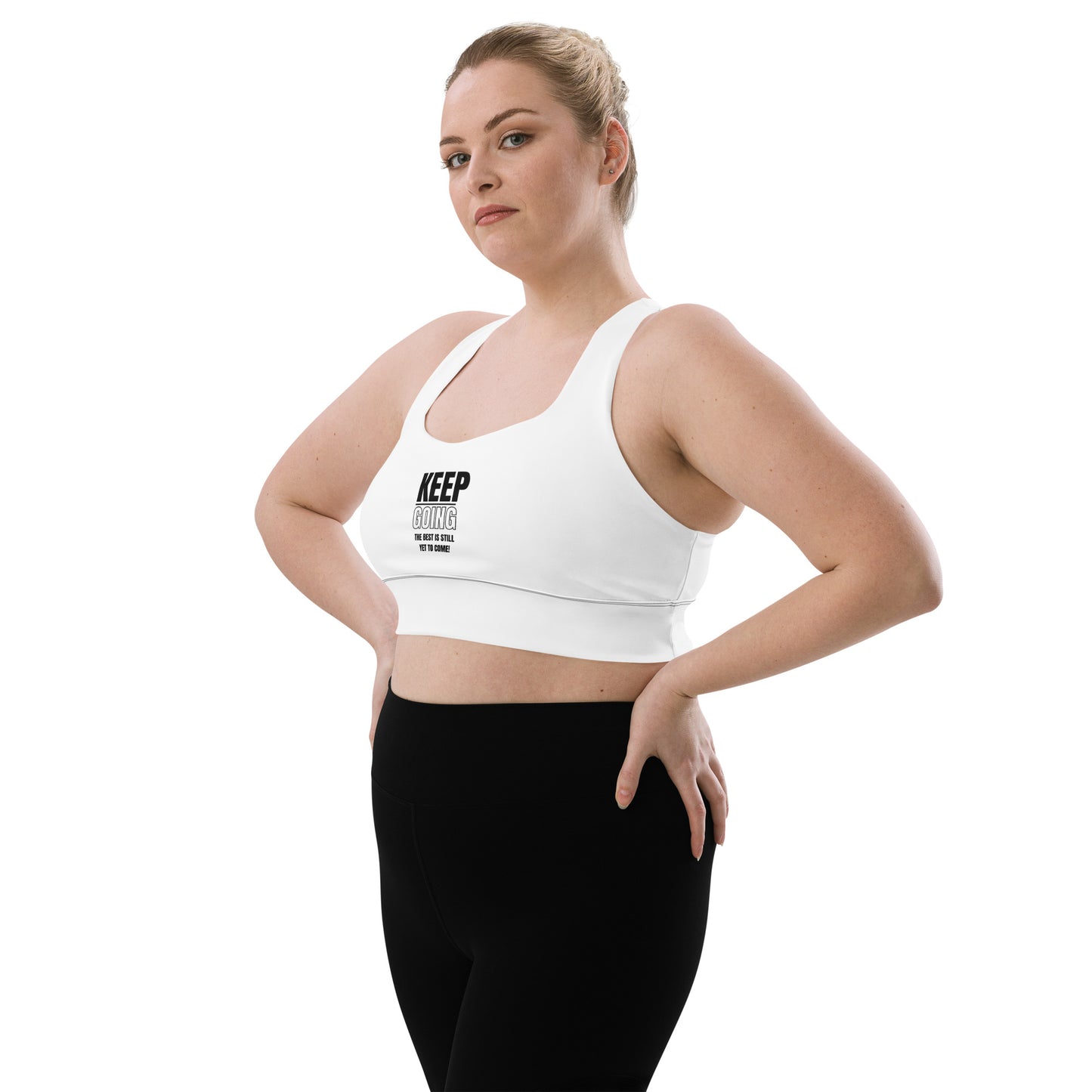 Longline Sports Bra-KEEP GOING