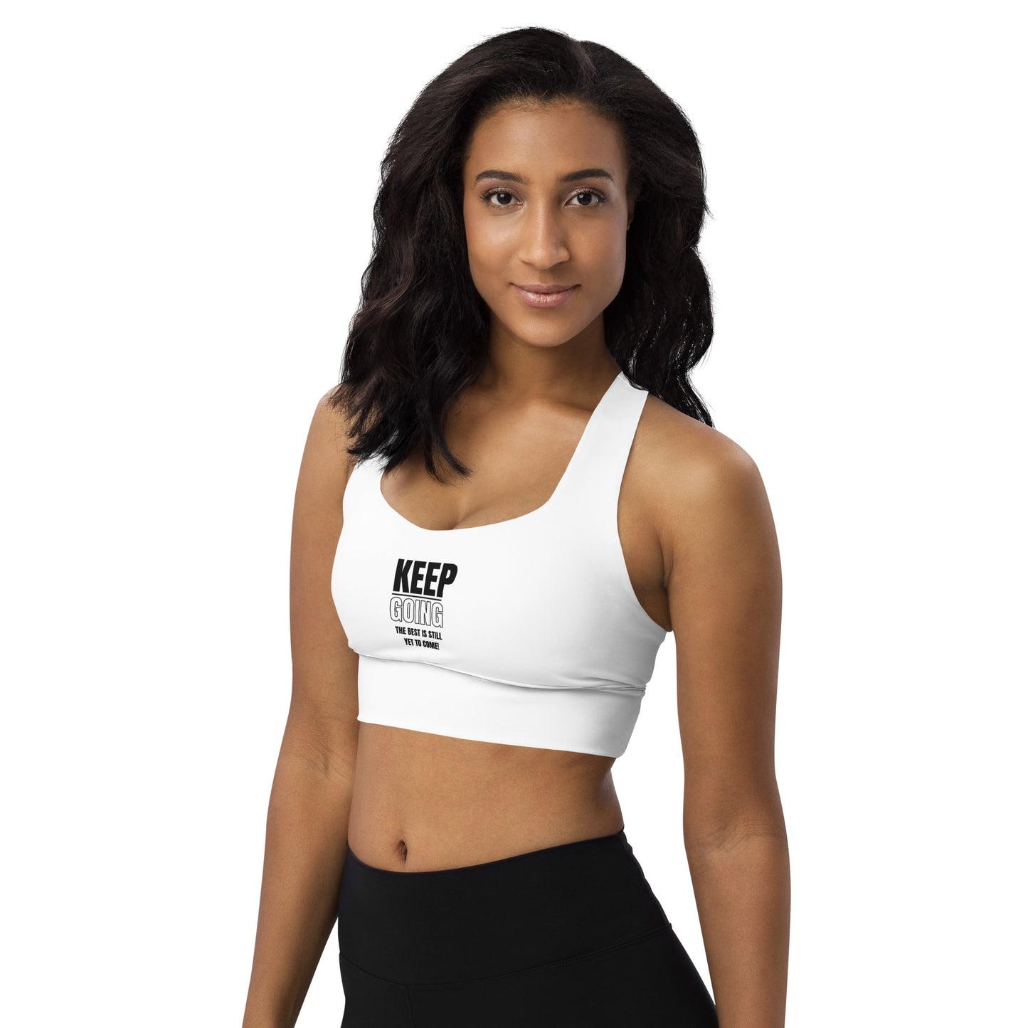 Longline Sports Bra-KEEP GOING