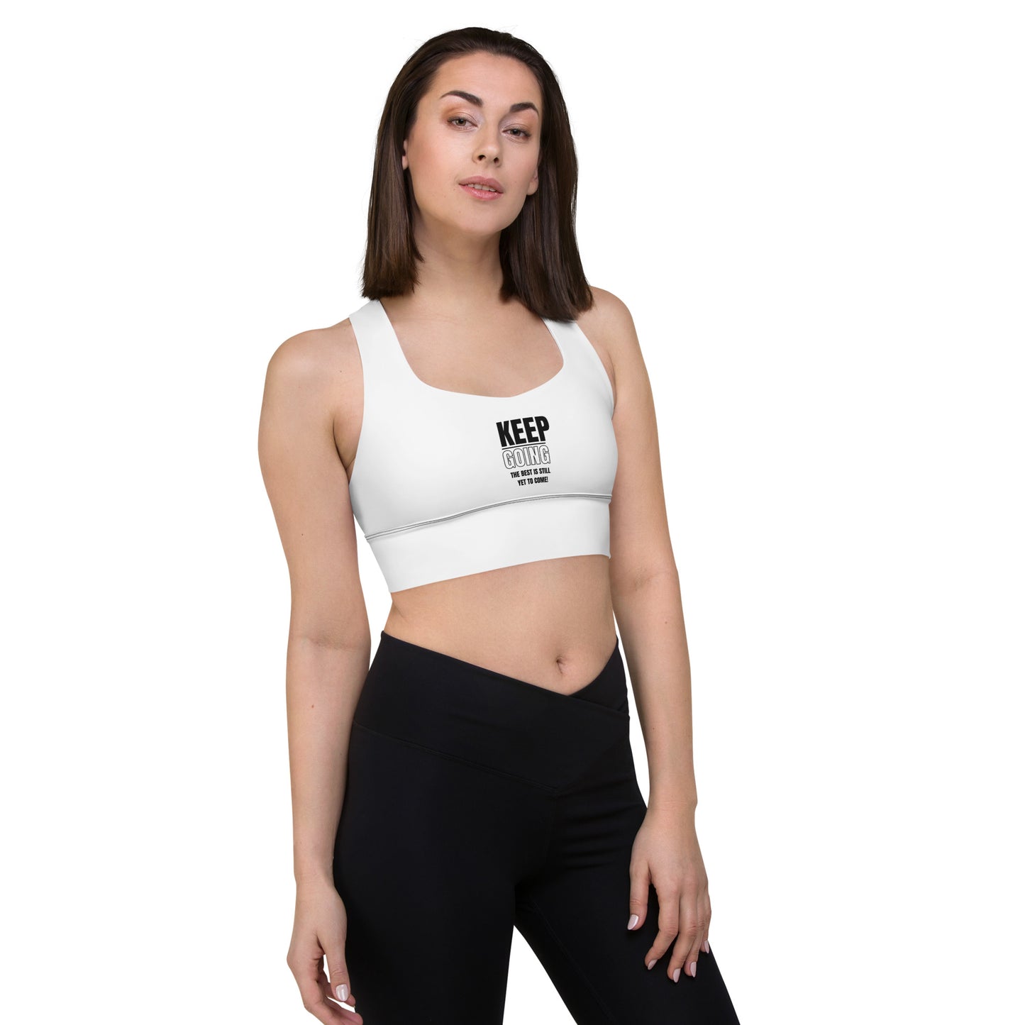 Longline Sports Bra-KEEP GOING