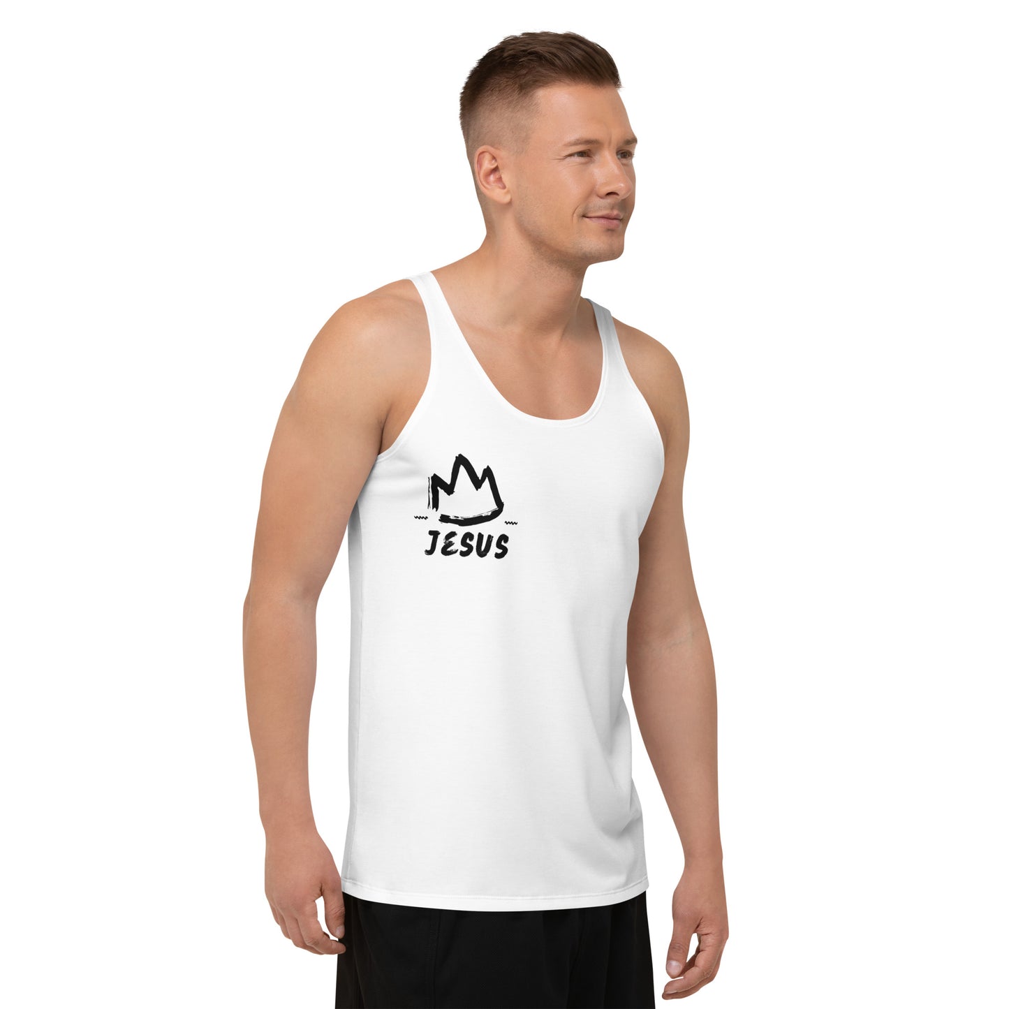 King Jesus Unisex Tank Top (Green)