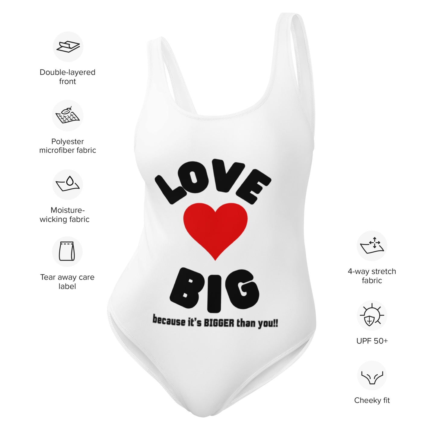 One-Piece Swimsuit-LOVE BIG