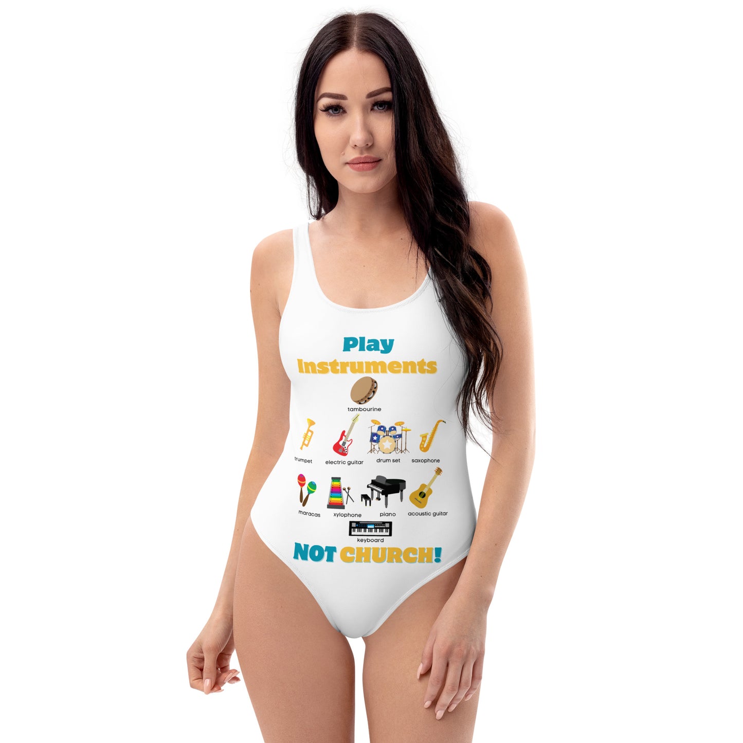 One-Piece Swimsuit-Play Instruments NOT Church