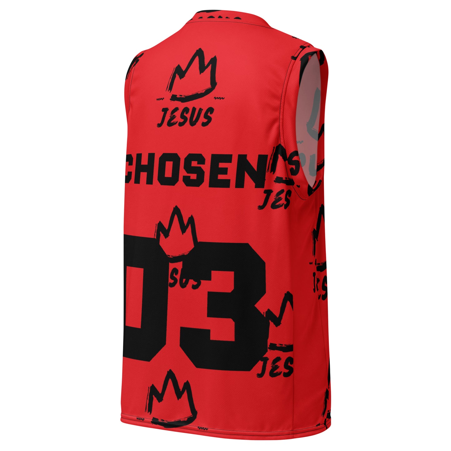 King Jesus Unisex Basketball Jersey (Red)