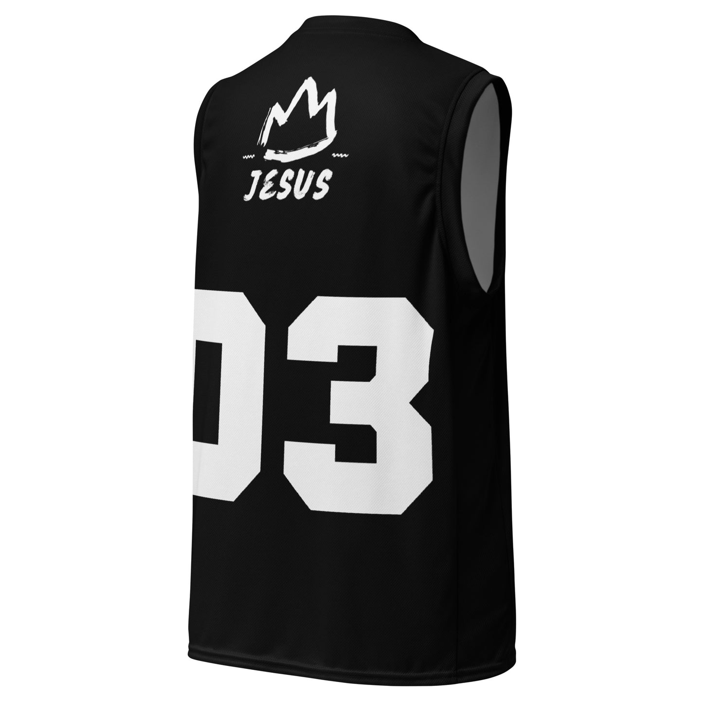 King Jesus Unisex Basketball Jersey (Black)