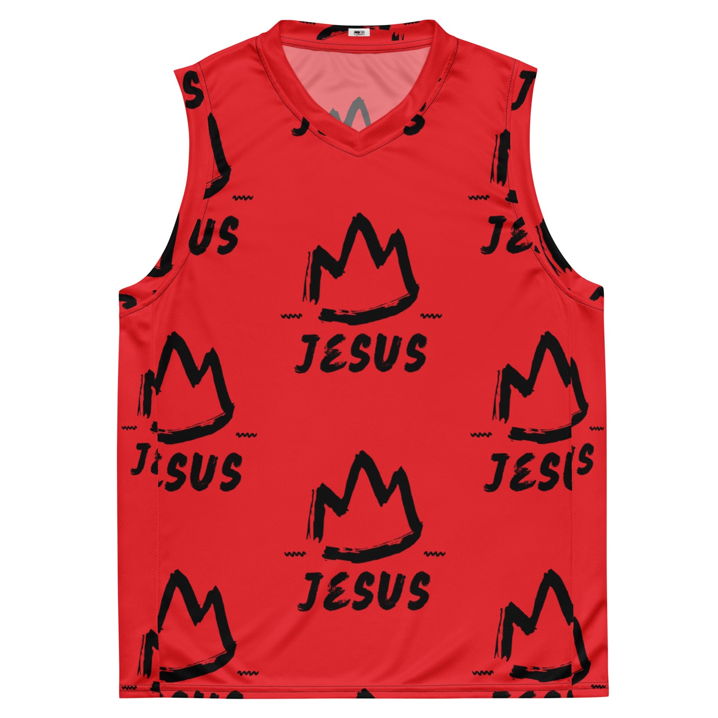 King Jesus Unisex Basketball Jersey (Red)