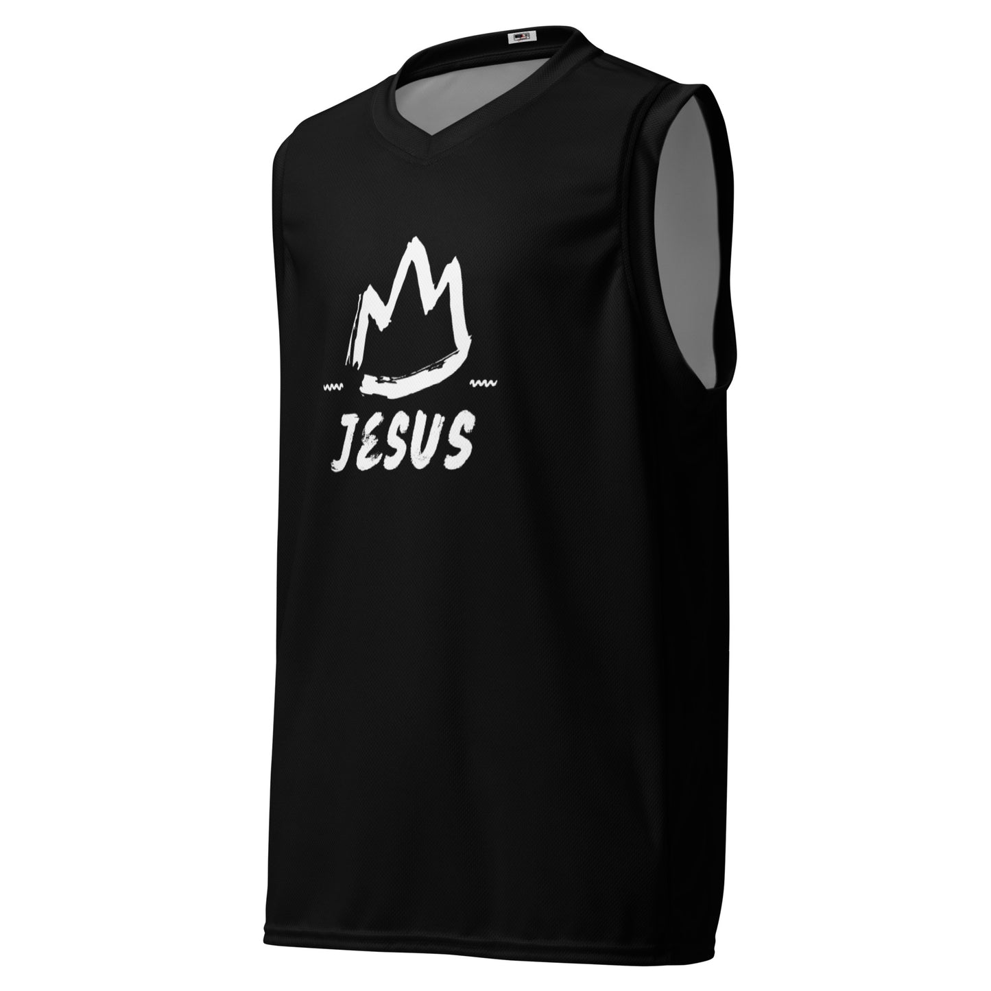 King Jesus Unisex Basketball Jersey (Black)