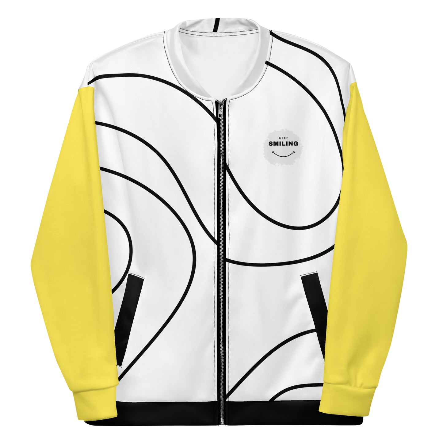 Keep Smiling Unisex Bomber Jacket