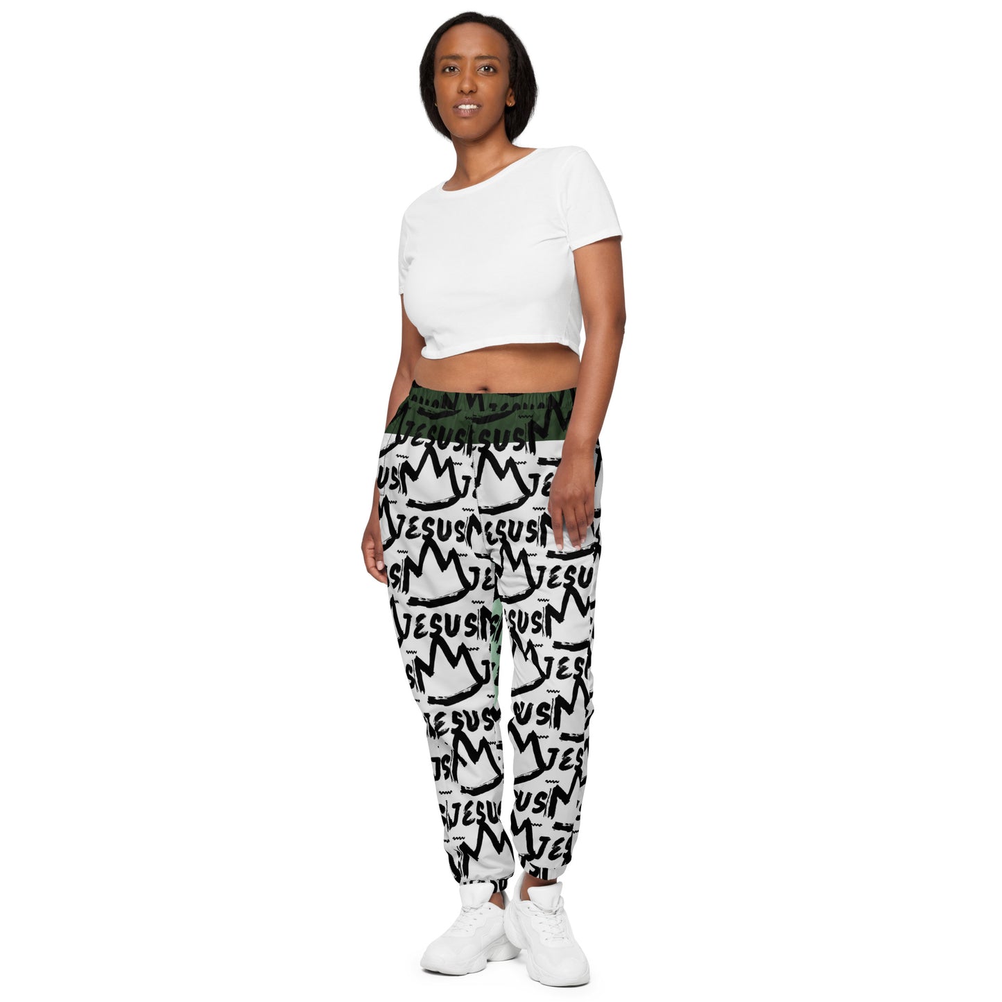 King Jesus Unisex Track Pants (Green)