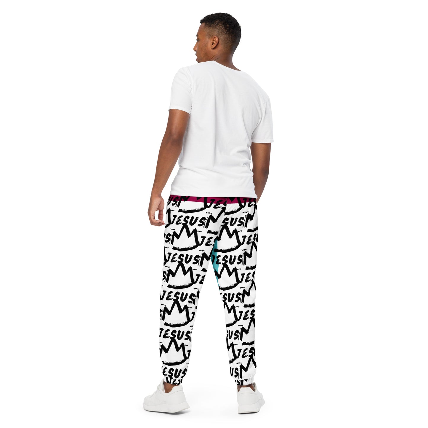 King Jesus Unisex Track Pants (Pink)