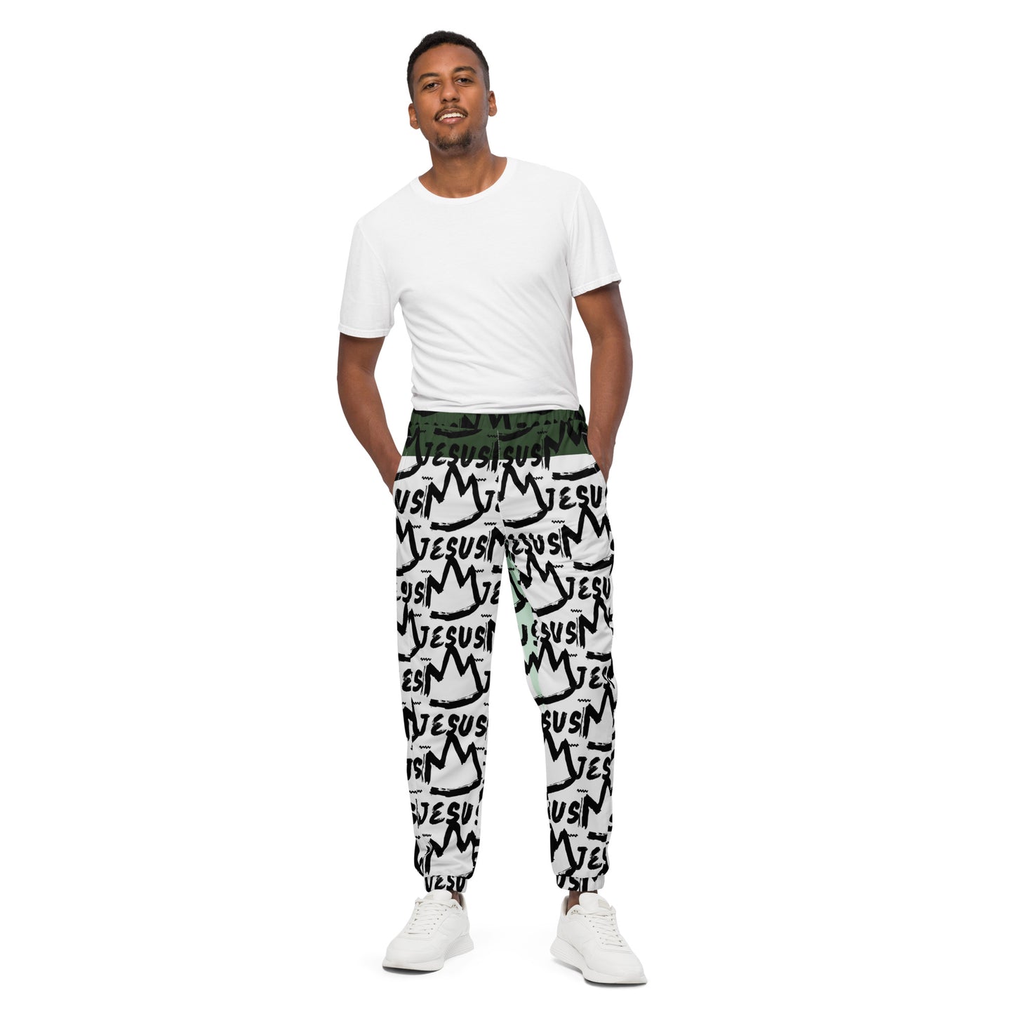 King Jesus Unisex Track Pants (Green)