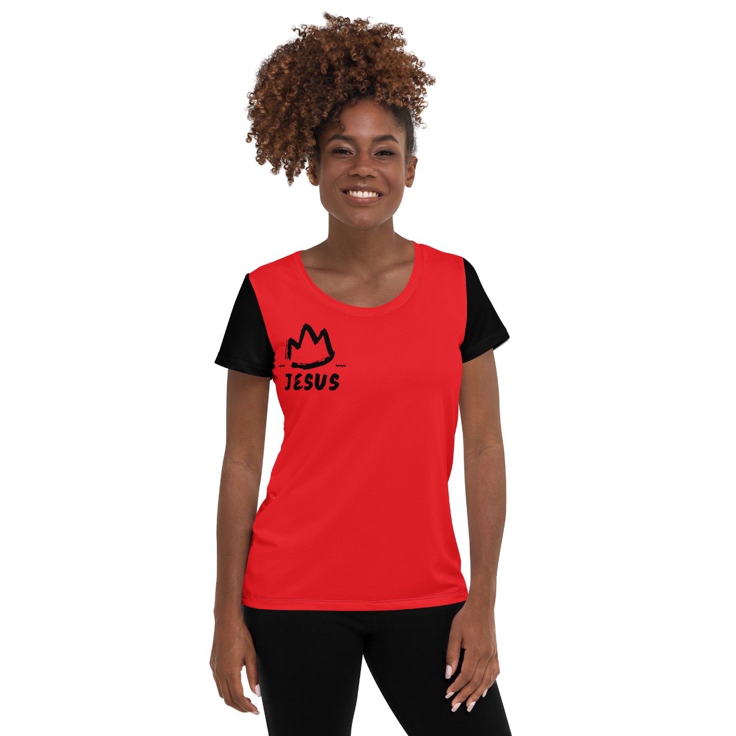 King Jesus Women's Athletic T-shirt