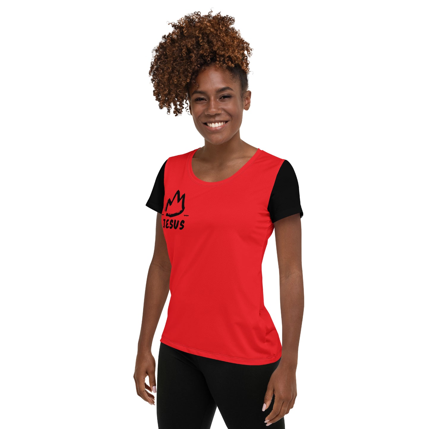 King Jesus Women's Athletic T-shirt