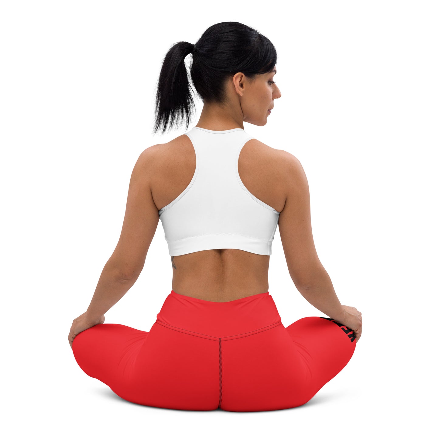 Yoga Leggings-KEEP GOING (RED)