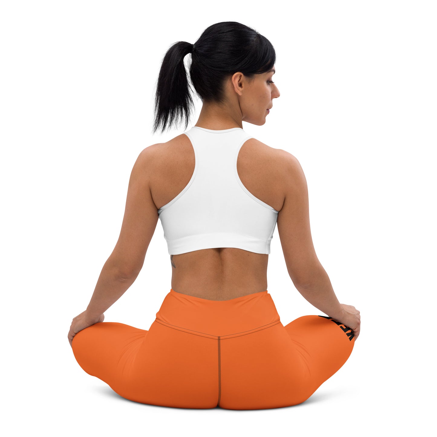 Yoga Leggings-KEEP GOING (ORANGE)