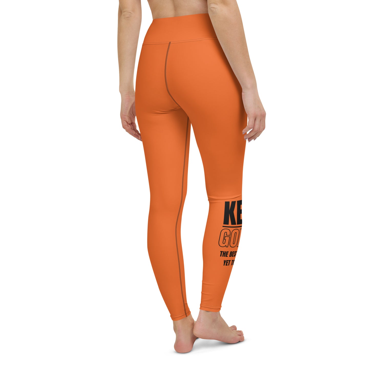 Yoga Leggings-KEEP GOING (ORANGE)