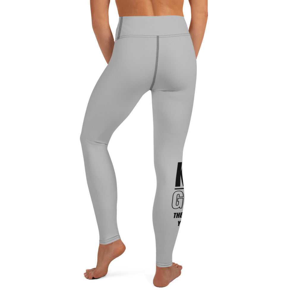 Yoga Leggings-KEEP GOING (GREY)