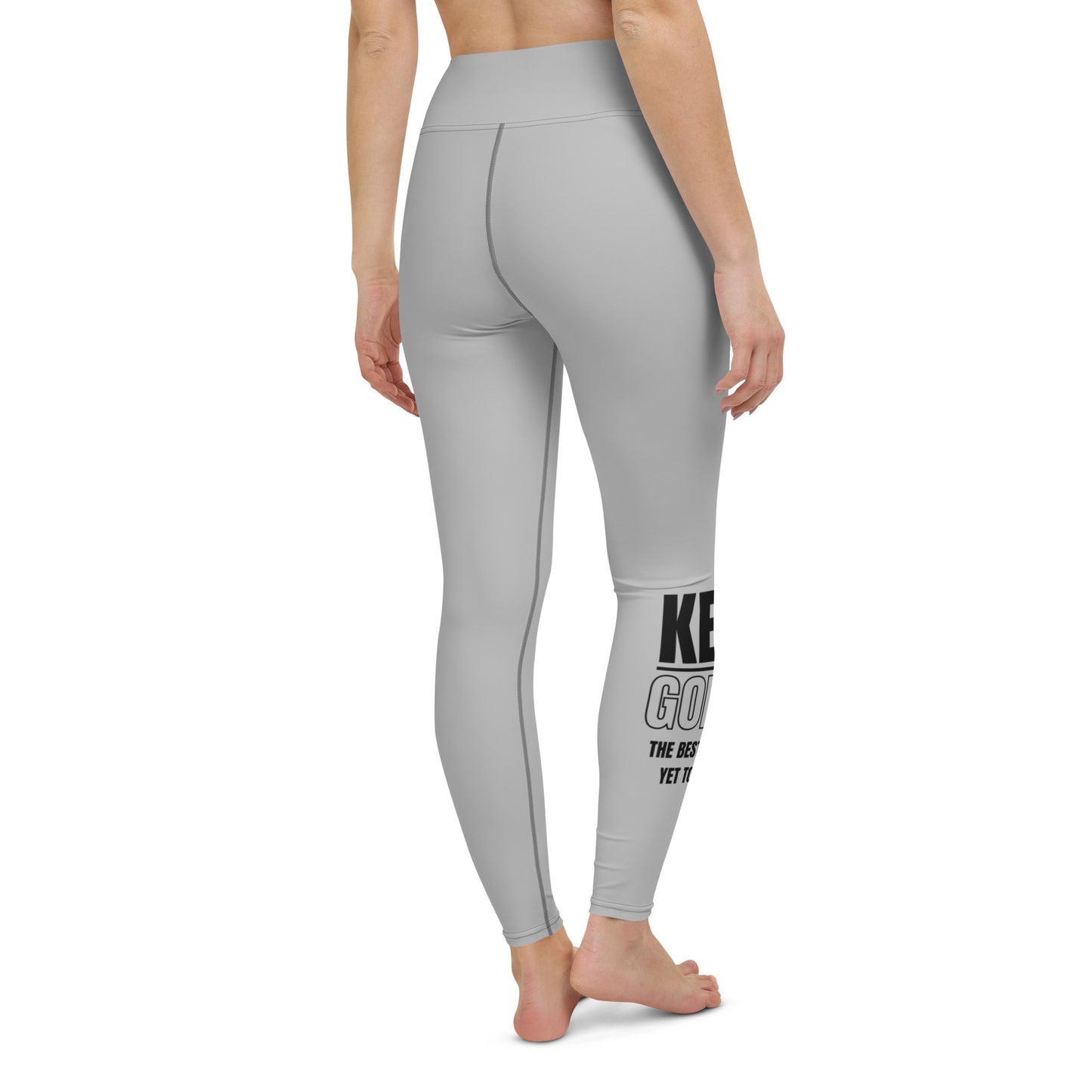 Yoga Leggings-KEEP GOING (GREY)