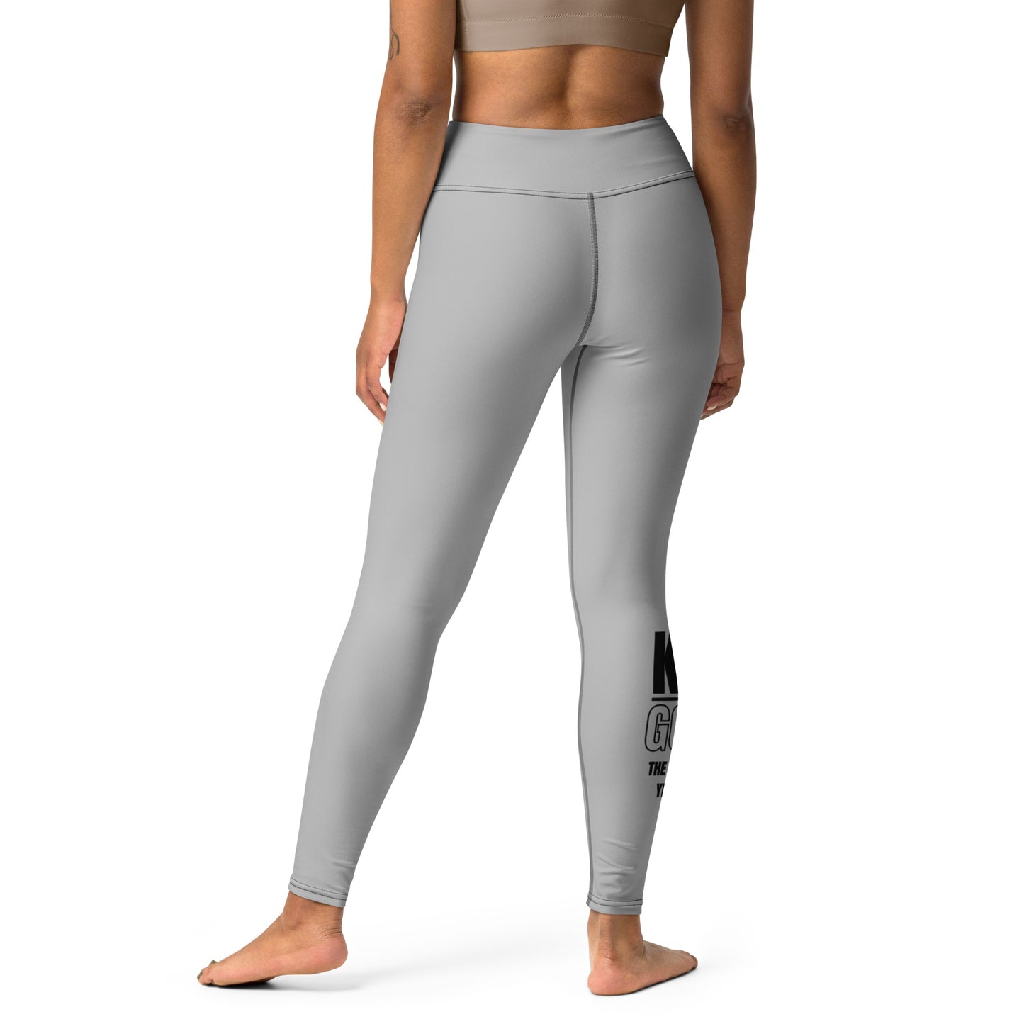 Yoga Leggings-KEEP GOING (GREY)