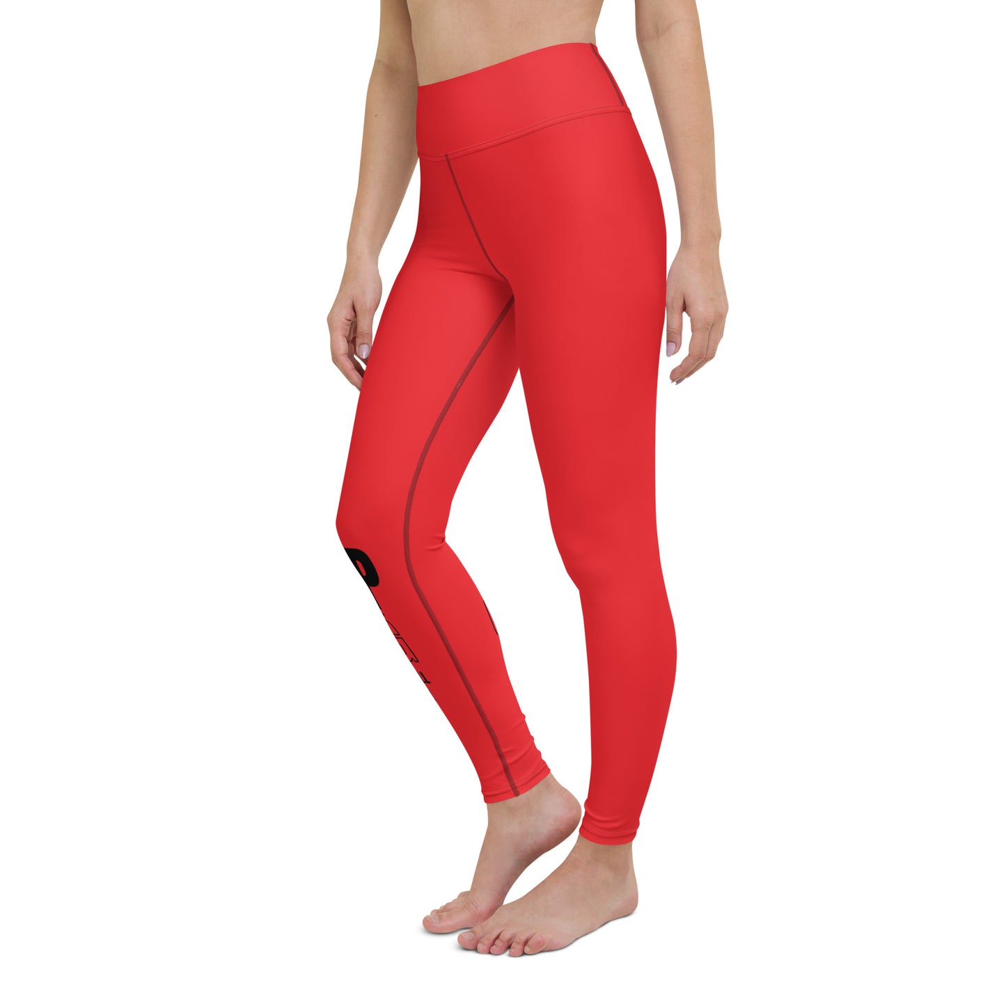 Yoga Leggings-KEEP GOING (RED)