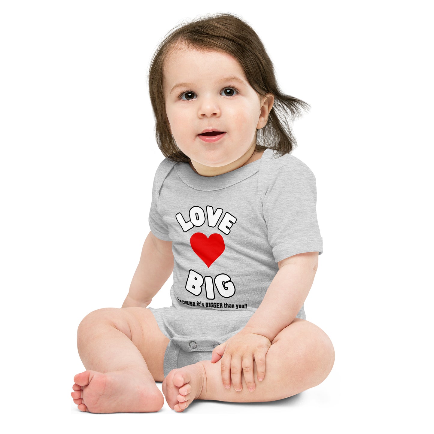 Baby Short Sleeve One Piece-LOVE BIG