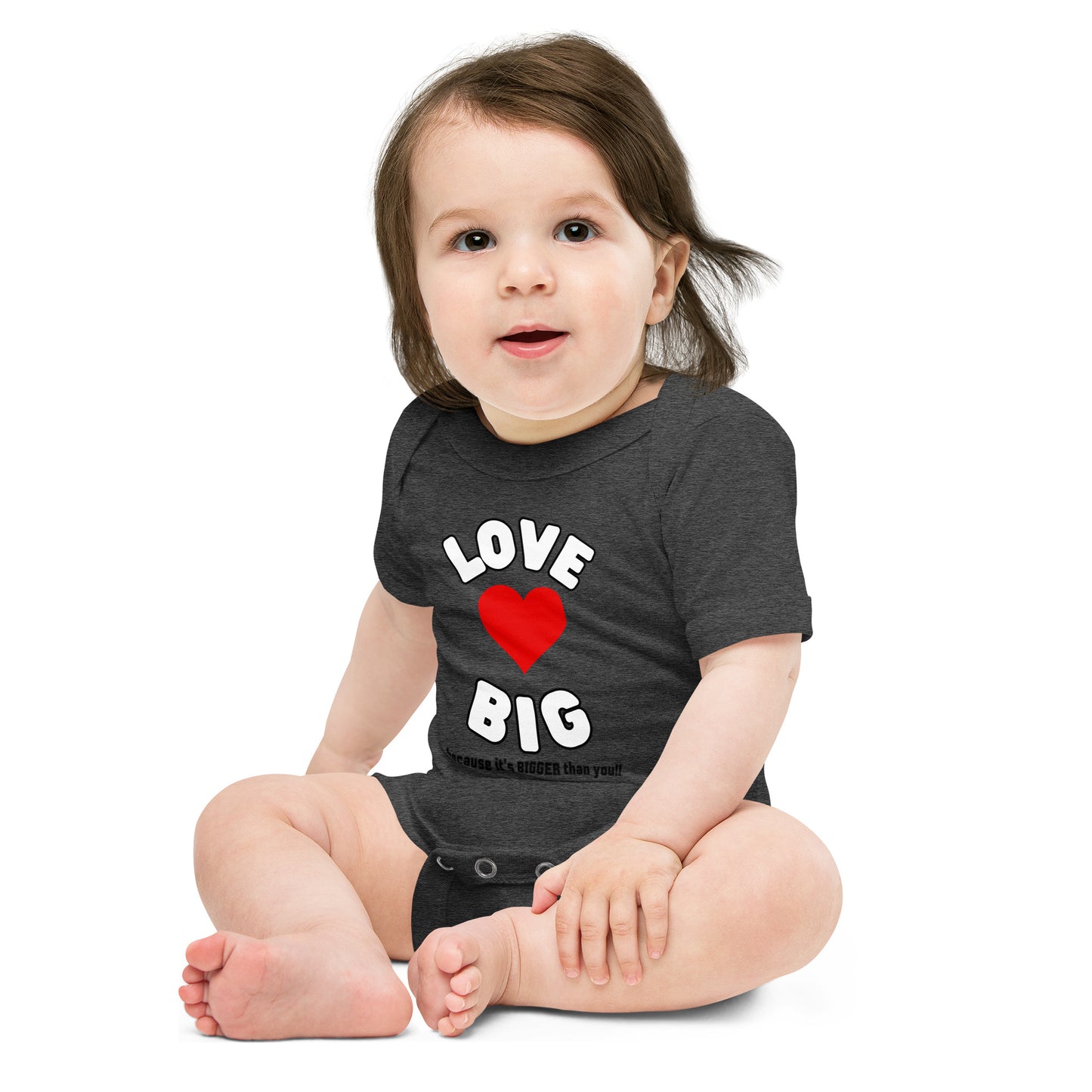 Baby Short Sleeve One Piece-LOVE BIG