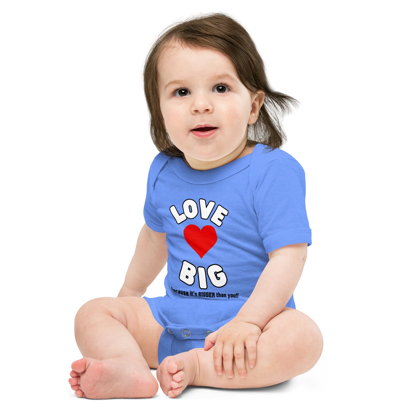 Baby Short Sleeve One Piece-LOVE BIG