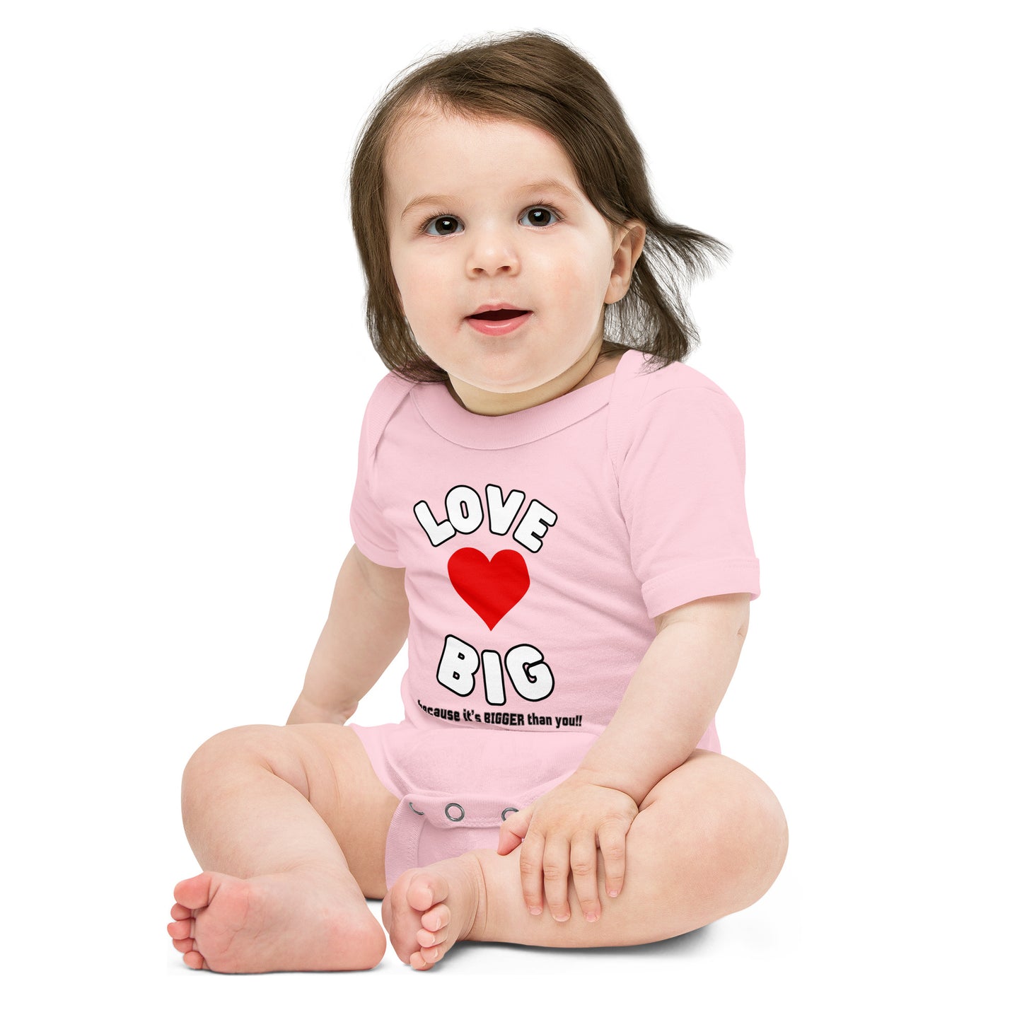 Baby Short Sleeve One Piece-LOVE BIG