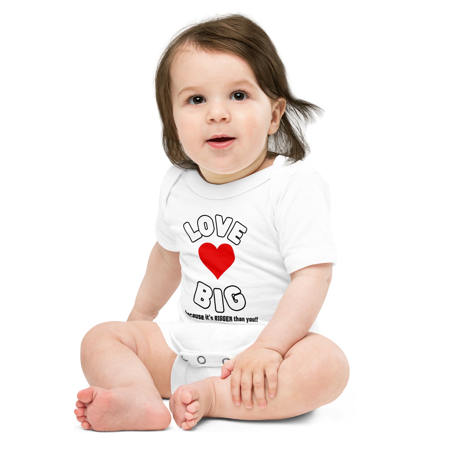 Baby Short Sleeve One Piece-LOVE BIG